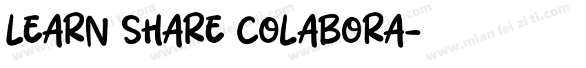 Learn Share Colabora字体转换